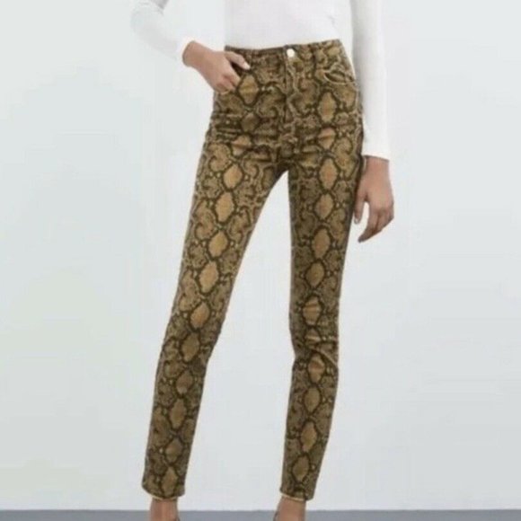 🌞 Zara Women's Hi-Rise Skinny Jeans, New! Size 8 - Picture 2 of 10